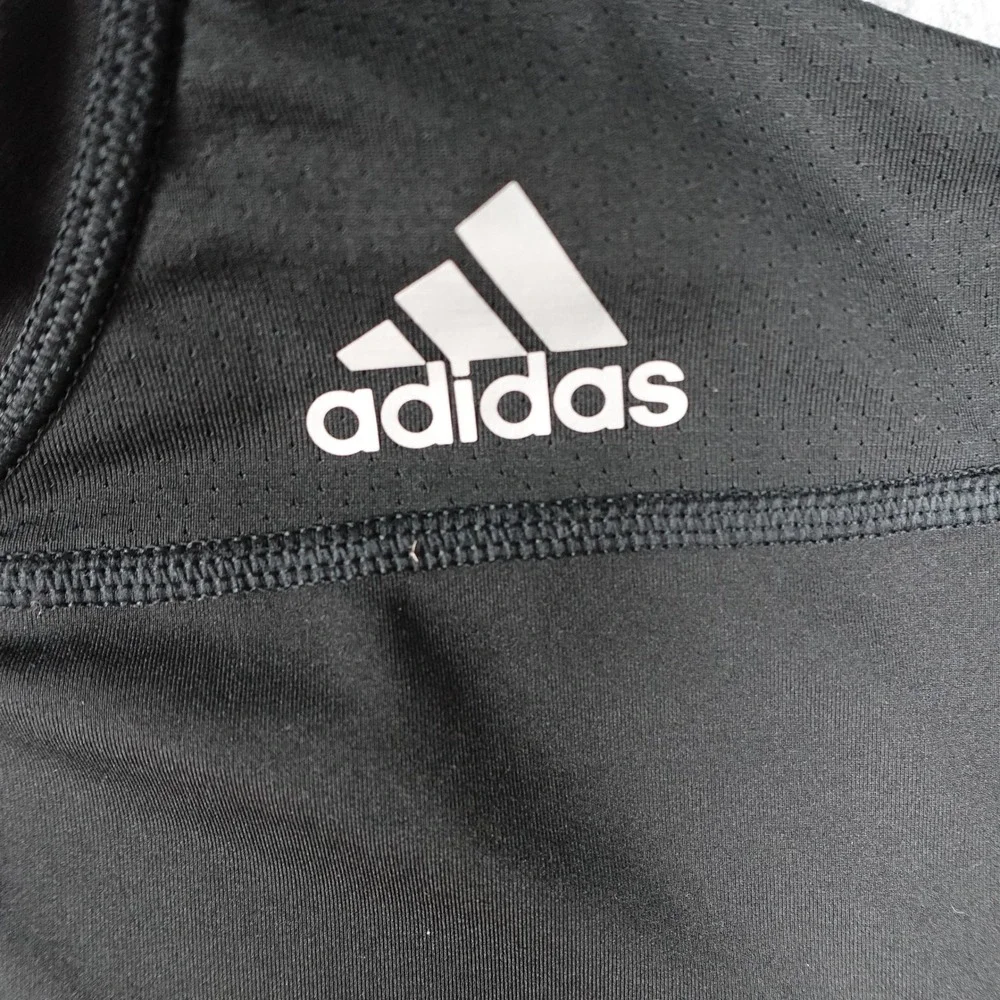 Adidas Shirt Mens Extra Large Black Techfit Compression Climalite D82086